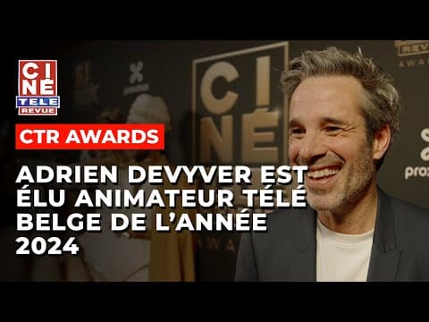 Thumbnail for Adrien Devyver (RTBF) élu meilleur animateur télé belge de 2024 aux Ciné-Télé-Revue Awards !